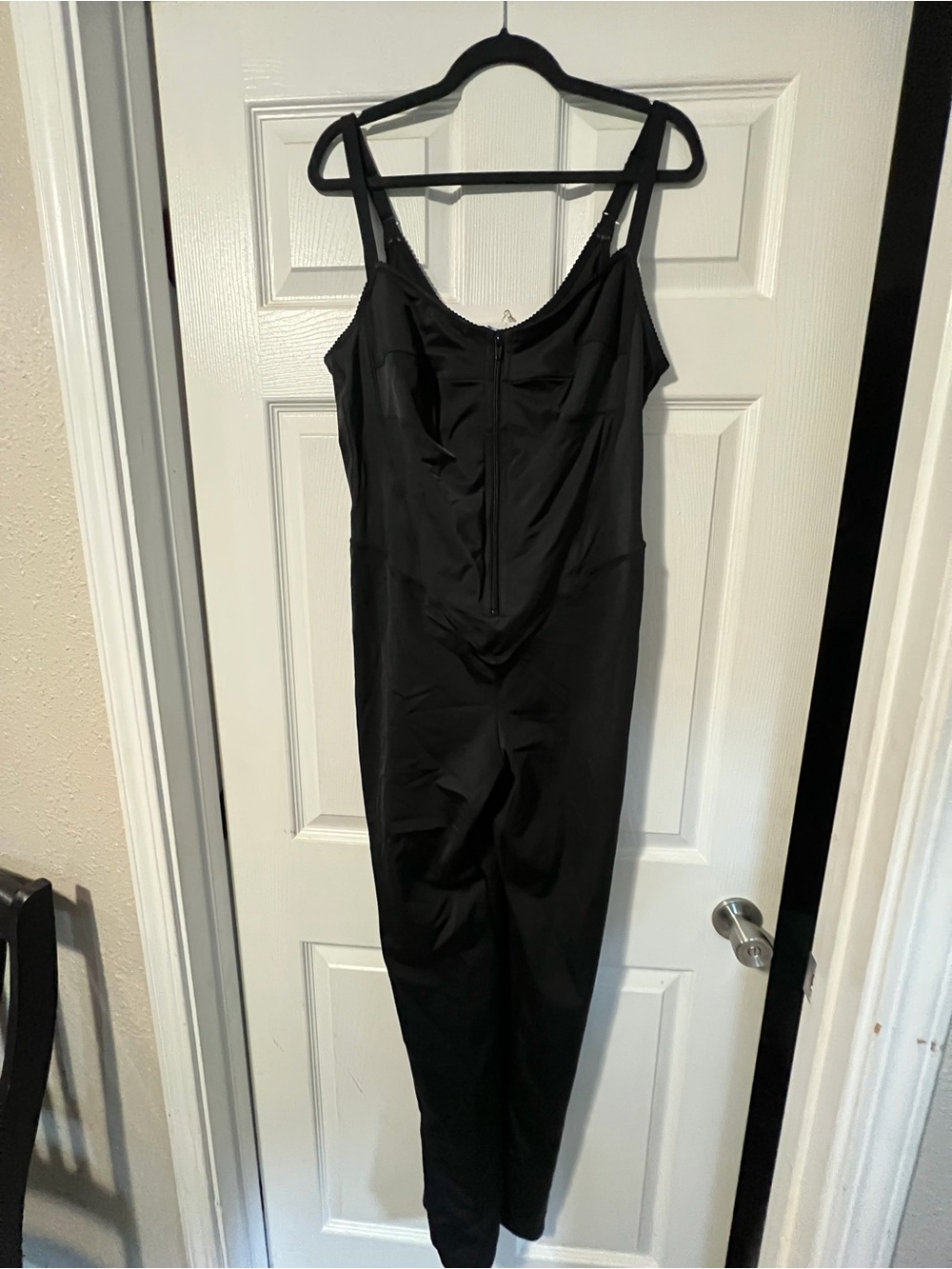 Skims Glam Black Sleeveless Jumpsuit Dress